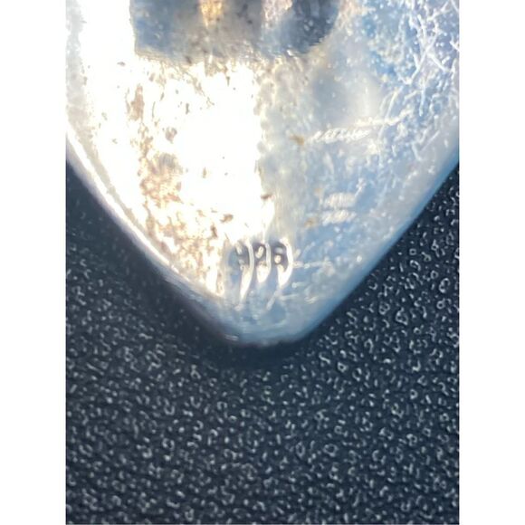 Earrings vintage estate sale 925 silver shells - Picture 3 of 3